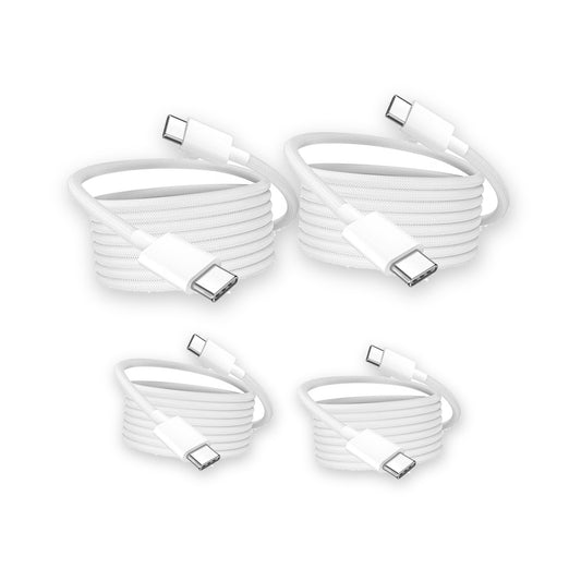 Everywhere Kit: 4 USB-C Cables, 60W Fast Charge (2 x 6ft + 2 x 3ft)